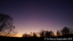 złote godziny - zachód słońca - po puszczy kampinoskiej - wokół opalenia - niebieskie godziny